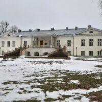 Vihterpalu mõisa peahoone Harjumaal, Lääne-Harju vallas 2024. aasta varakevadel